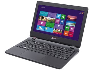 Laptop Acer Aspire ES1-111-C8YT: Procesador Intel Celeron N2840 (hasta 2.58 GHz), Memoria de 2 GB DDR3L, D.D. de 500 GB, Pantalla LED de 11.6