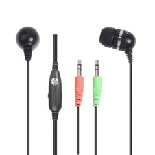 XTY-305 3.5mm Stereo In-ear Multimedia Earphone with Microphone Black
