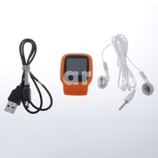 Clip-on MP3/MP4 Player with TF Card Slot / Screen / FM (Max 8GB Extended Memory) Orange